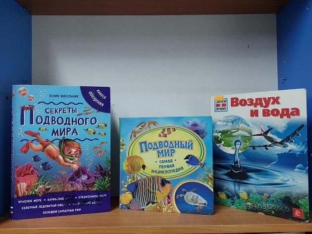 Книжная выставка «Открывая тайны моря»