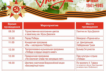 День Победы в Набережных Челнах: программа мероприятий