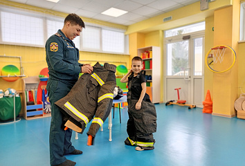 Яр Чаллы балалар бакчасында хәвефсезлек культурасы буенча дәрес узды