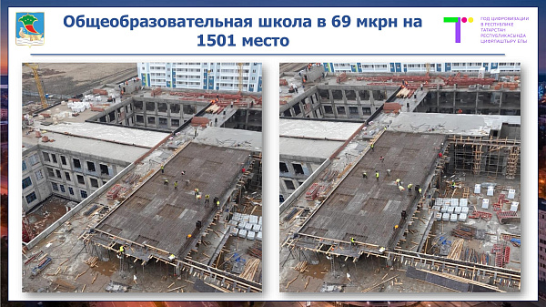 Яр Чаллының 69 нчы микрорайонында гомуми белем бирү мәктәбе төзелеше бара