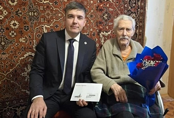 Ветеран 95 яшьлек юбилеен каршы алды