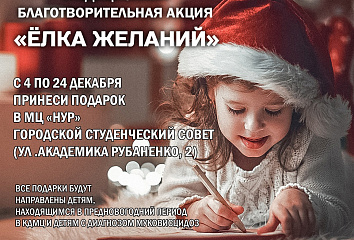 Стартовала благотворительная акция «Ёлка желаний-2023»