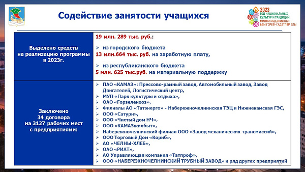 Время труда и отдыха: юные челнинцы могут заработать на летних каникулах