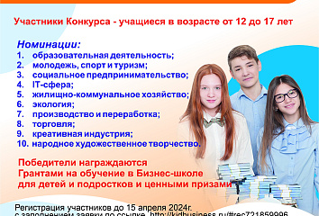 В Набережных Челнах стартовал конкурс «Юный предприниматель»