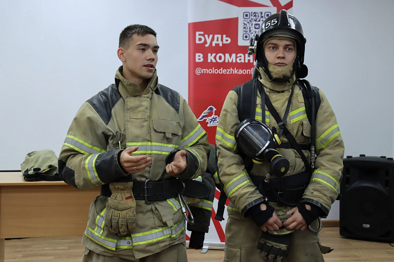 Пожарные учения для студентов