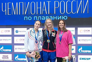 Челнинка завоевала серебро на чемпионате России по плаванию