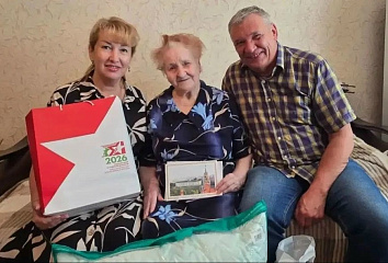 Ветеран Центрального района получила поздравления с 96-летием