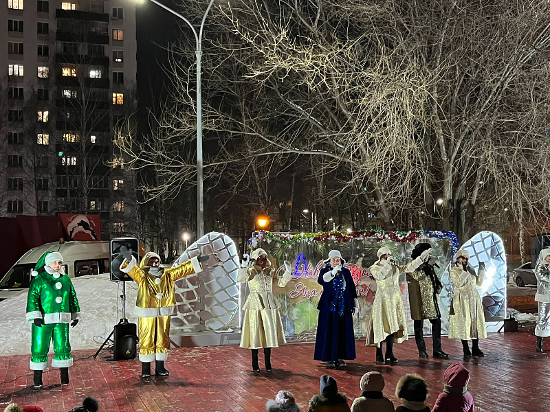 На Шишкинском бульваре открылась новогодняя елка и не одна