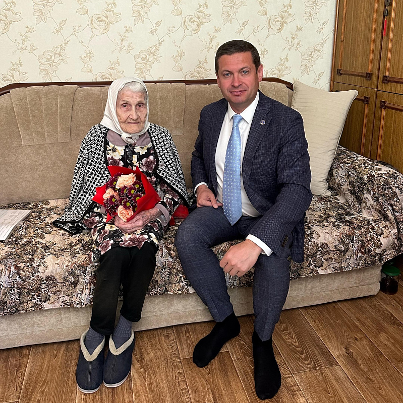Ветеран Центрального района отметила 95-летие