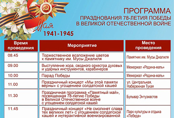 День Победы: детальная программа праздника в Набережных Челнах