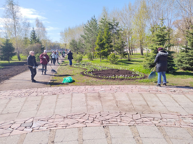 В ходе субботника сегодня челнинцы высадили около 100 деревьев
