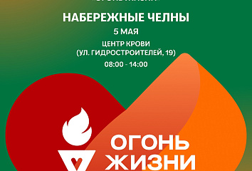 Огонь жизни – в Челнах!: жителей приглашают к участию в уникальной донорской эстафете