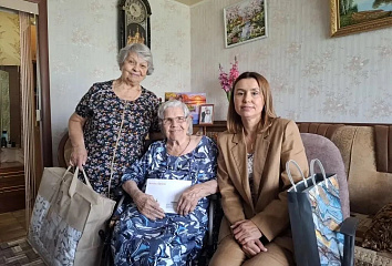 Труженик тыла Елизавета Егоровна Гранцева отмечает 97-летие