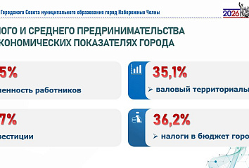 В малом и среднем бизнесе в Набережных Челнах работает 144 тысячи человек